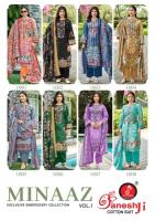 Ganeshji minaaz vol-1 designer dress materials wholesale online